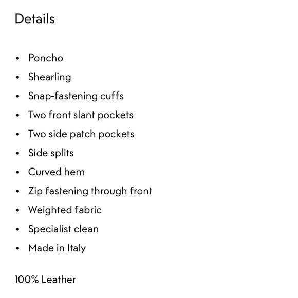 CHLOÉ Suede Shearling Zip Poncho - Picture 8 of 8